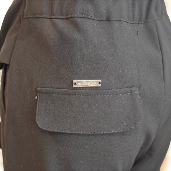 Maniere De Voir Black High Waist Tie Wrap Pants NWT Sz US10 - Picture 6 of 9